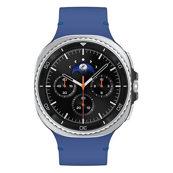 Galaxy Watch 8 Classic | 46 мм | 4G LTE | Black | Sport/Blue | M/L, Тип ремешка : Sport, Размер корпуса : 46 мм, Цвет: Black, Цвет ремешка: Blue, Размер ремешка : M/L, Подключение часов : Bluetooth / Wi-Fi + 4G LTE, изображение 3